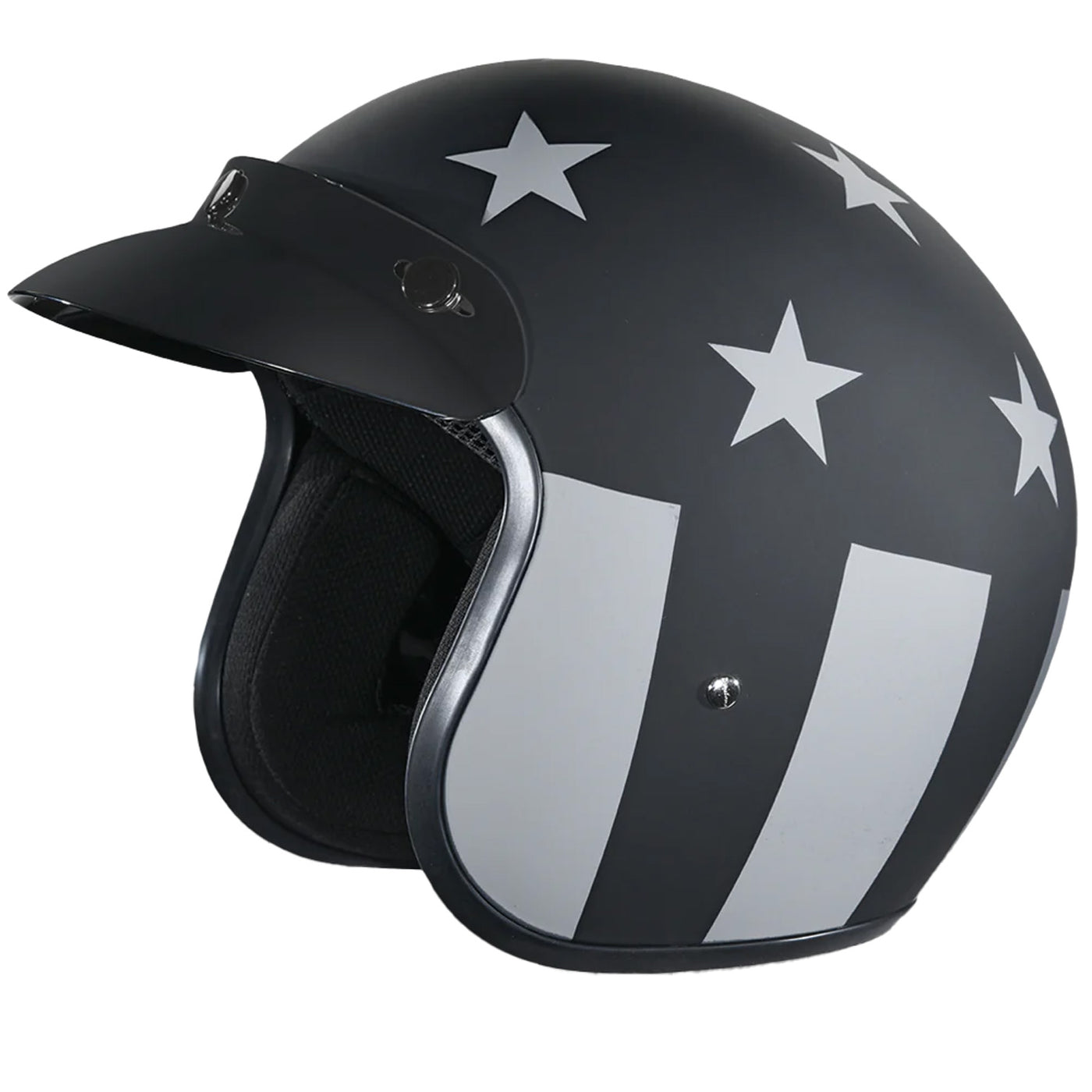 Daytona Helmets D.O.T. Cruiser Helmet - Captain America Stealth