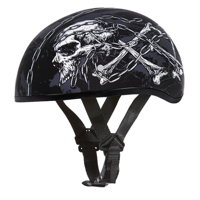 Daytona Helmets D.O.T. Skull Cap - Skull Chains