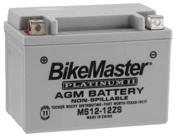 BikeMaster AGM Motorcycle Battery MS12-12ZS BM