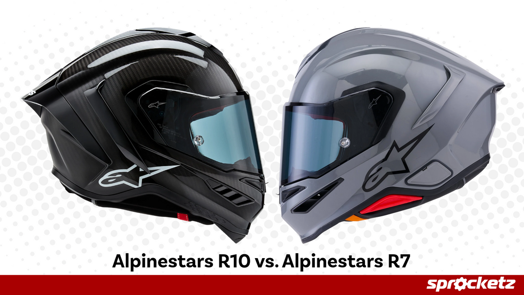 Alpinestars R10 and R7 motorcycle helmets