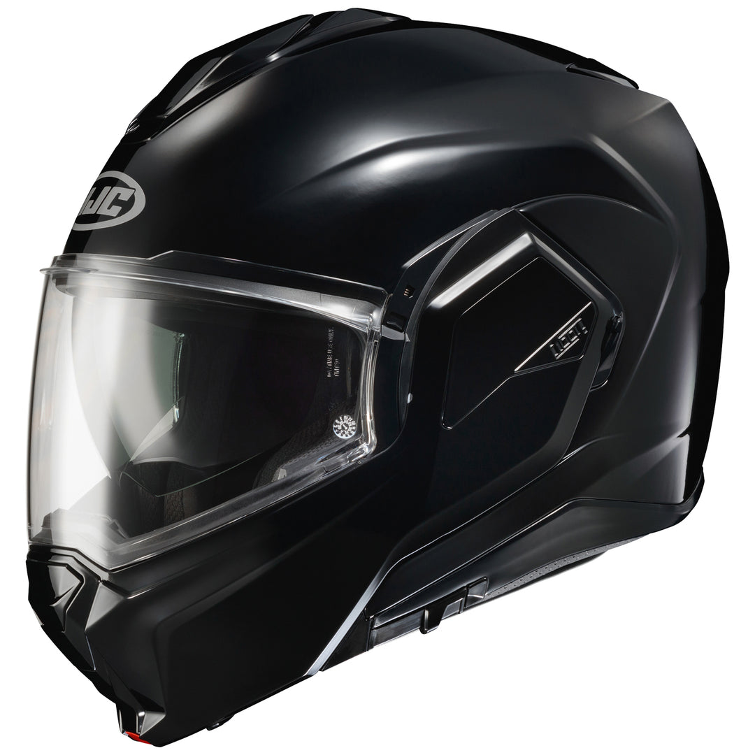 HJC i100 Solid Helmet Black - Front Side View