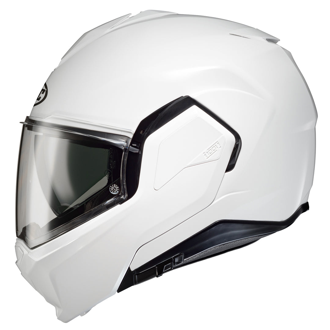 HJC i100 Solid Helmet White - Left Side View