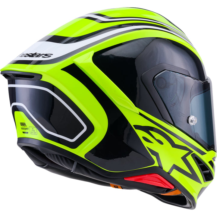 Supertech R7 Helmet - Zeal - 22.06 - Gloss Yellow Fluo/Black/White