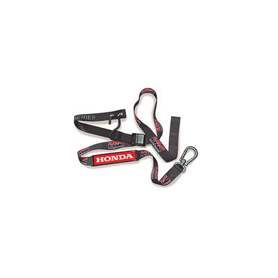 Honda HRC 1.5" Tie Down Set Black - Full View of Expanded Strap