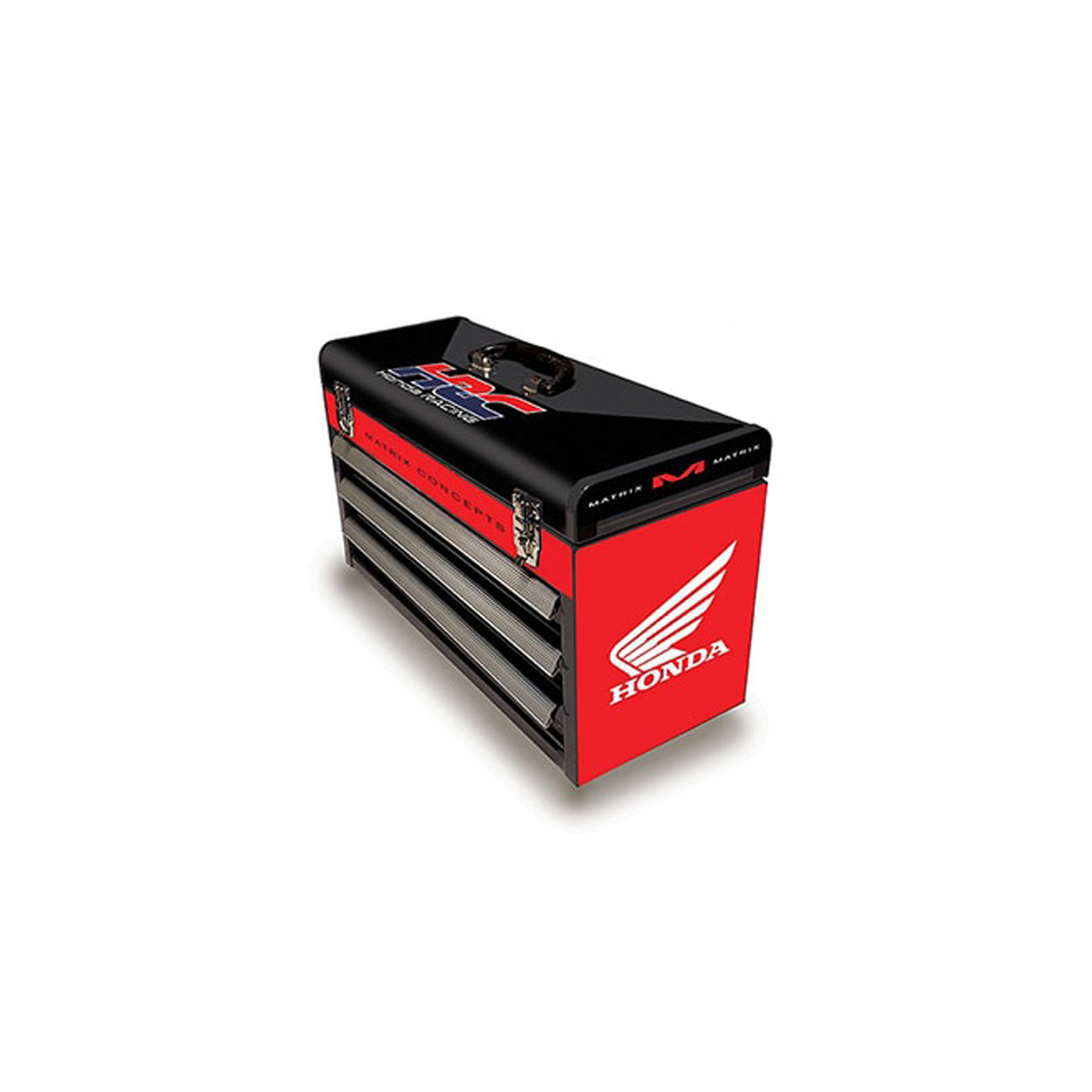 Honda HRC 3 Drawer Toolbox - Angled Front Side View