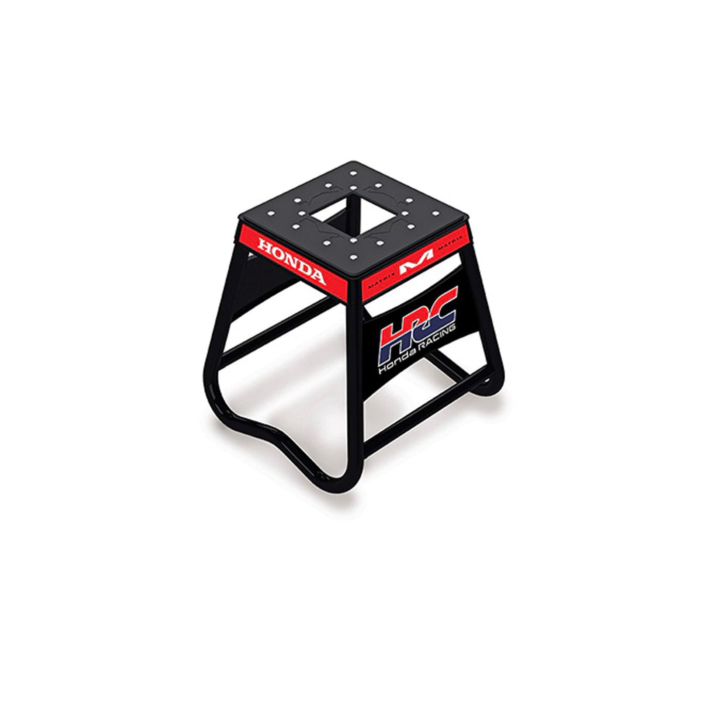 Honda HRC Aluminum Stand MX Black - Angled Top View