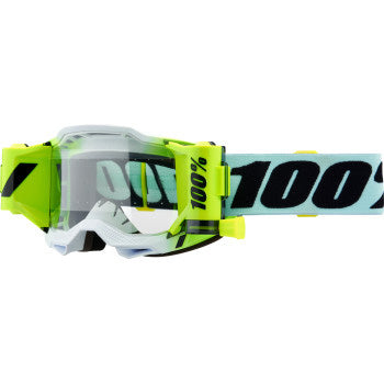 100% Accuri 2 Forecast Goggles Dunder - Front View with Side Strap