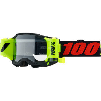 100% Accuri 2 Forecast Goggles Morphuis - Front View with Side Strap