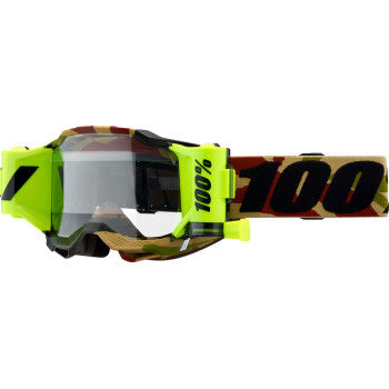 100% Accuri 2 Forecast Goggles Mission - Front View with Side Strap
