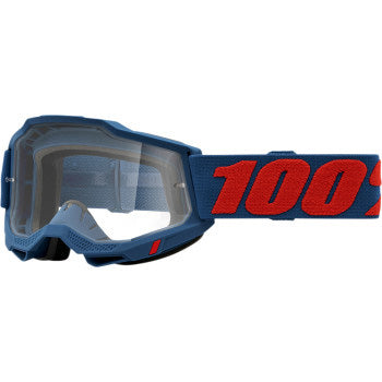 100% Accuri 2 Goggles - Clear Lens Odeon - Front View with Side Strap
