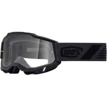 100% Accuri 2 Goggles - Clear Lens Scranton - Front View with Side Strap