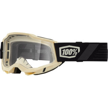 100% Accuri 2 Goggles - Clear Lens Waystar - Front View with Side Strap