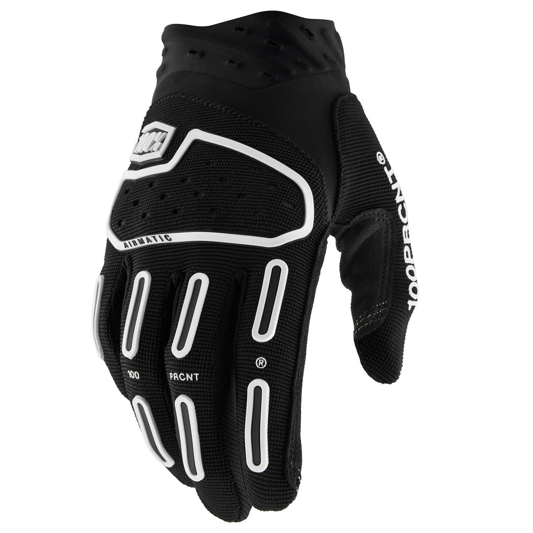 100% Airmatic 2 Gloves Black - Back of Hand View