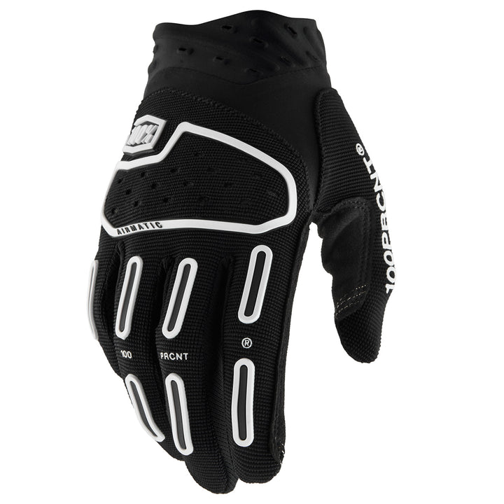 100% Airmatic 2 Gloves Black - Back of Hand View