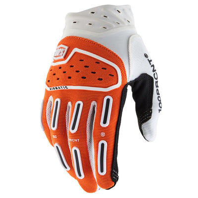 100% Airmatic 2 Gloves Orange - Back of Hand View