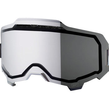 100% Armega Dual Pane Vented Replacement Lens Silver Mirror - Front Side View