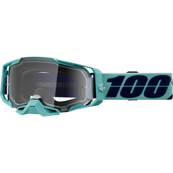 100% Armega Goggles - Clear Lens Esterel - Front View With Side Strap