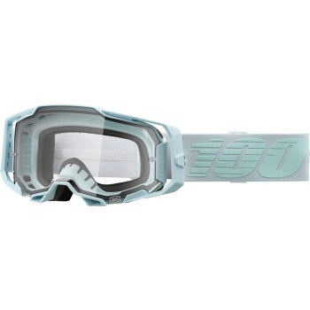 100% Armega Goggles - Clear Lens Fargo - Front View with Side Strap