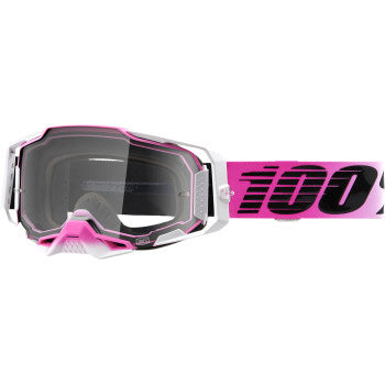 100% Armega Goggles - Clear Lens Harmony - Front View with Side Strap