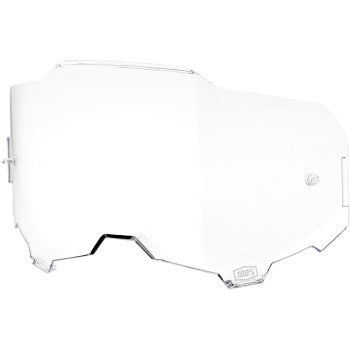 100% Armega Replacement Lens Clear - Front Side View