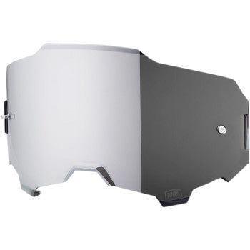100% Armega Replacement Lens Silver Mirror - Front Side View