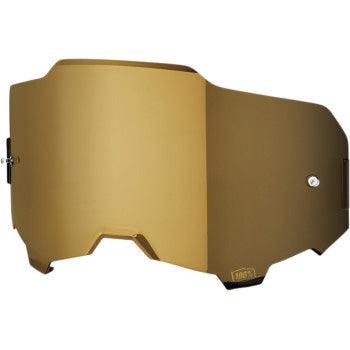 100% Armega Replacement Lens True Gold Mirror - Front Side View