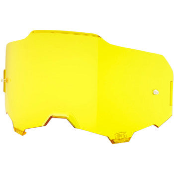 100% Armega Replacement Lens Yellow - Front Side View