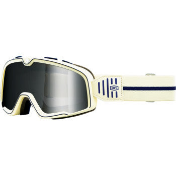 100% Barstow Goggles - Mirror Lens Arno/Silver Flash Mirror - Front Side View