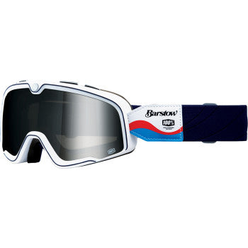 100% Barstow Goggles - Mirror Lens Lucien/Silver Mirror - Front Side View