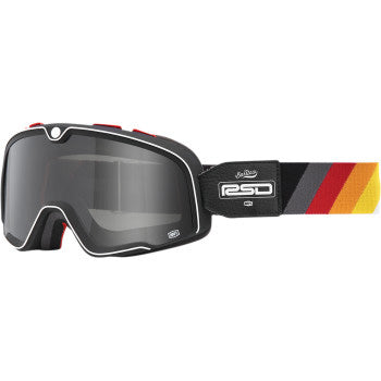 100% Barstow Goggles - Smoke Lens Malibu - Front Side View