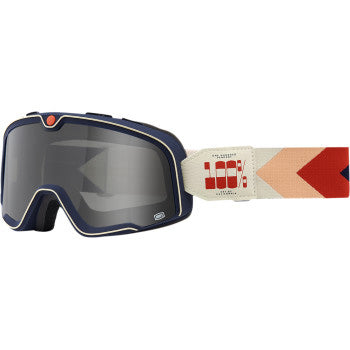 100% Barstow Goggles - Smoke Lens Teluride - Front Side View