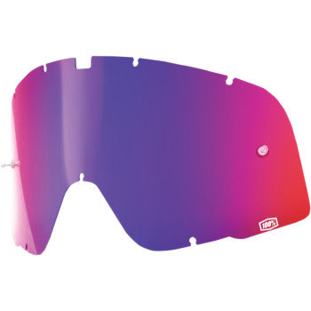 100% Barstow Replacement Lens Red/Blue Mirror - Front Side View
