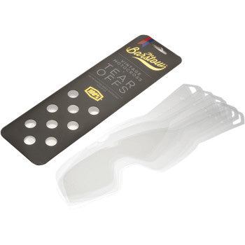 100% Barstow Tear-Offs - 20 Pack - Full View of Packet and Loose Tear-Offs