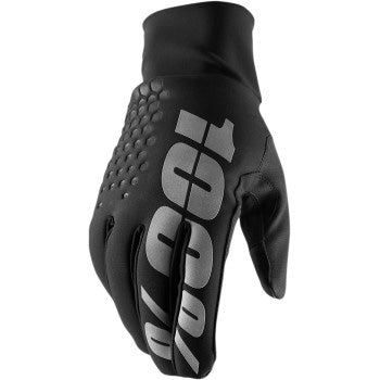 100% Hydromatic Brisker Glove Black - Back of Hand View