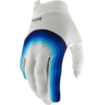 100% Men's iTrack Glove Rewind White - Back of Hand View