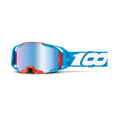 100% Jett Lawrence ARmatic Limited Edition Kit Goggle Pack Blue - Front Side View