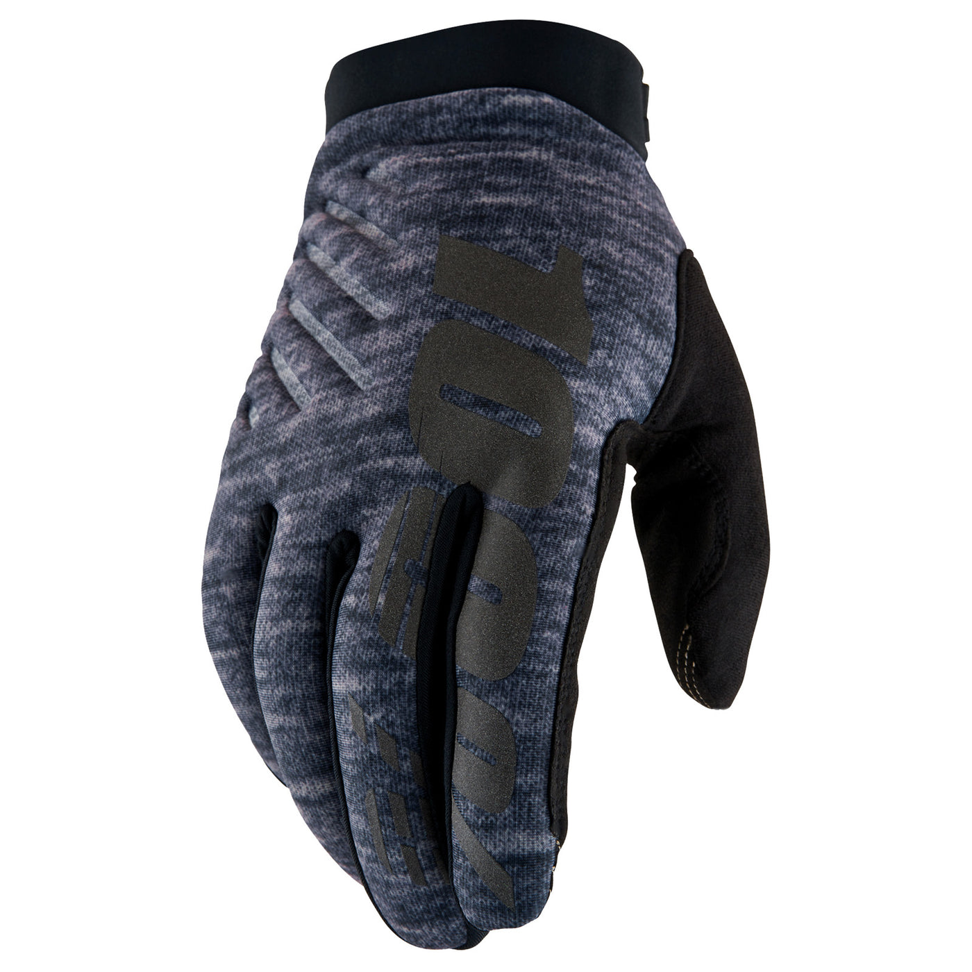 100% Men's Brisker Glove Heather Gray - Back of Hand View