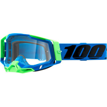 100% Racecraft 2 Goggles - Clear Lens Fremont - Front Side View