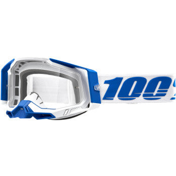 100% Racecraft 2 Goggles - Clear Lens Isola - Front Side View