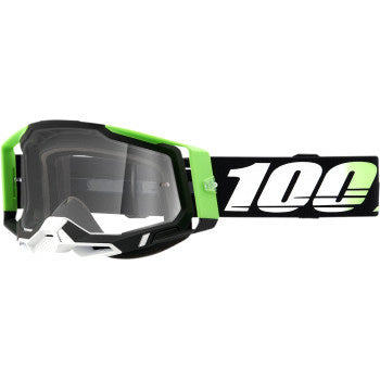 100% Racecraft 2 Goggles - Clear Lens Kalkuta - Front Side View