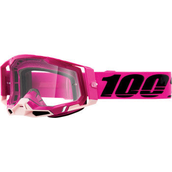 100% Racecraft 2 Goggles - Clear Lens Maho - Front Side View