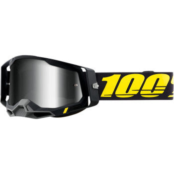 100% Racecraft 2 Goggles - Mirror Lens Arbis/Silver Mirror - Front Side View