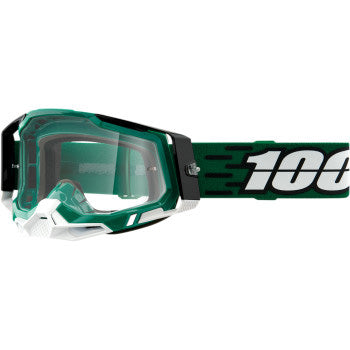 100% Racecraft 2 Goggles - Clear Lens Milori - Front Side View