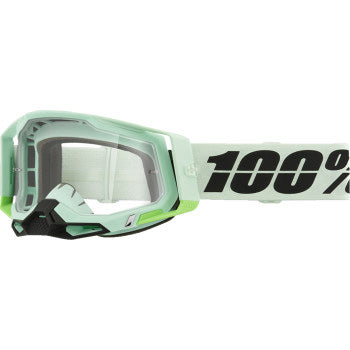 100% Racecraft 2 Goggles - Clear Lens Palomar - Front Side View