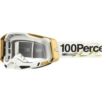 100% Racecraft 2 Goggles - Clear Lens Succession - Front Side View
