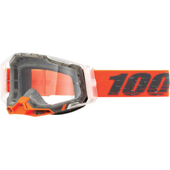 100% Racecraft 2 Goggles - Clear Lens Schrute - Front Side View