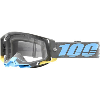 100% Racecraft 2 Goggles - Clear Lens Trinidad - Front Side View