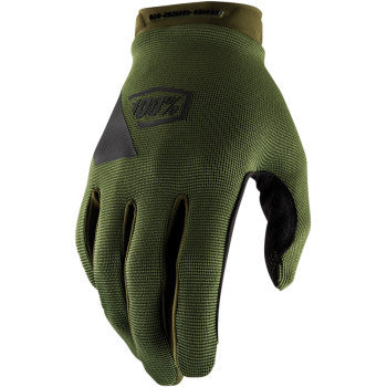 100% Ridecamp Glove Fatigue - Back of Hand View