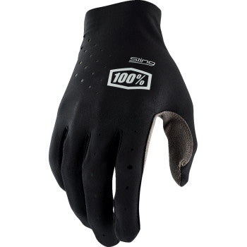 100% Men's Sling MX Glove Black - Back of Hand View