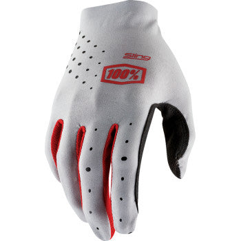 100% Men's Sling MX Glove Gray - Back of Hand View